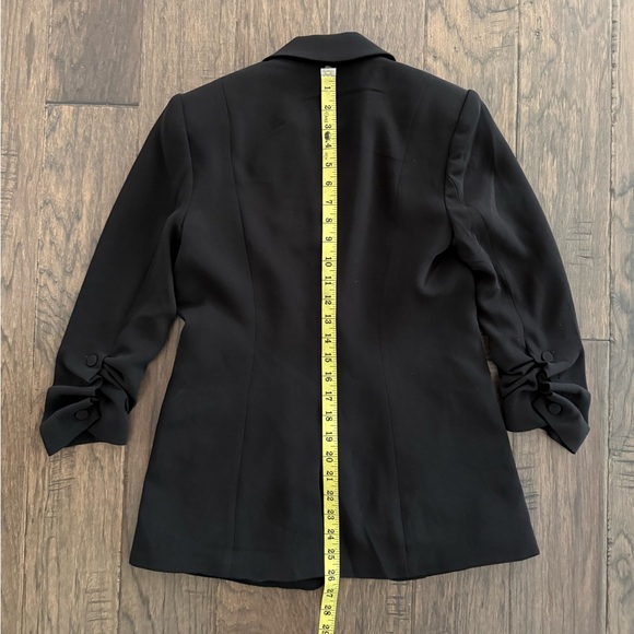 Cinq à Sept Khloe Crepe Ruched Blazer Size 0